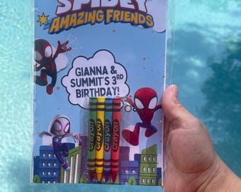 Personalized Coloring Book/ Spidey and Friends