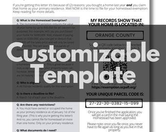 May include: A reminder to file for a homestead exemption in Orange County, Florida. The document includes a QR code to access the property appraiser's website. The document also includes a unique parcel code: 27-22-30-0382-15-099. The document is signed by a real estate agent named Angie Kollcaku.