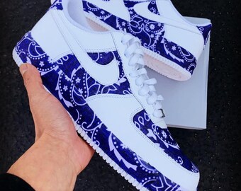 blue bandana jordans
