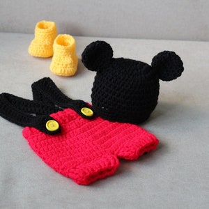 Disfraz inspirado en Mickey Mouse / Disfraz de bebé Mickey / Traje de  cumpleaños de Mickey Mouse / Mickey niño pequeño -  España