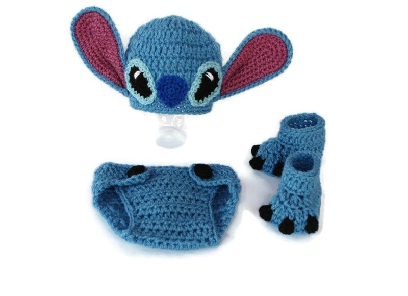 Stitch Costume Baby Stitch Outfit Crochet Newborn Lilo and Etsy