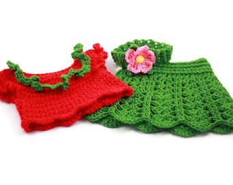 Lilo Inspired Costume Crochet Newborn Hula Outfit Hawaiian Photo Prop