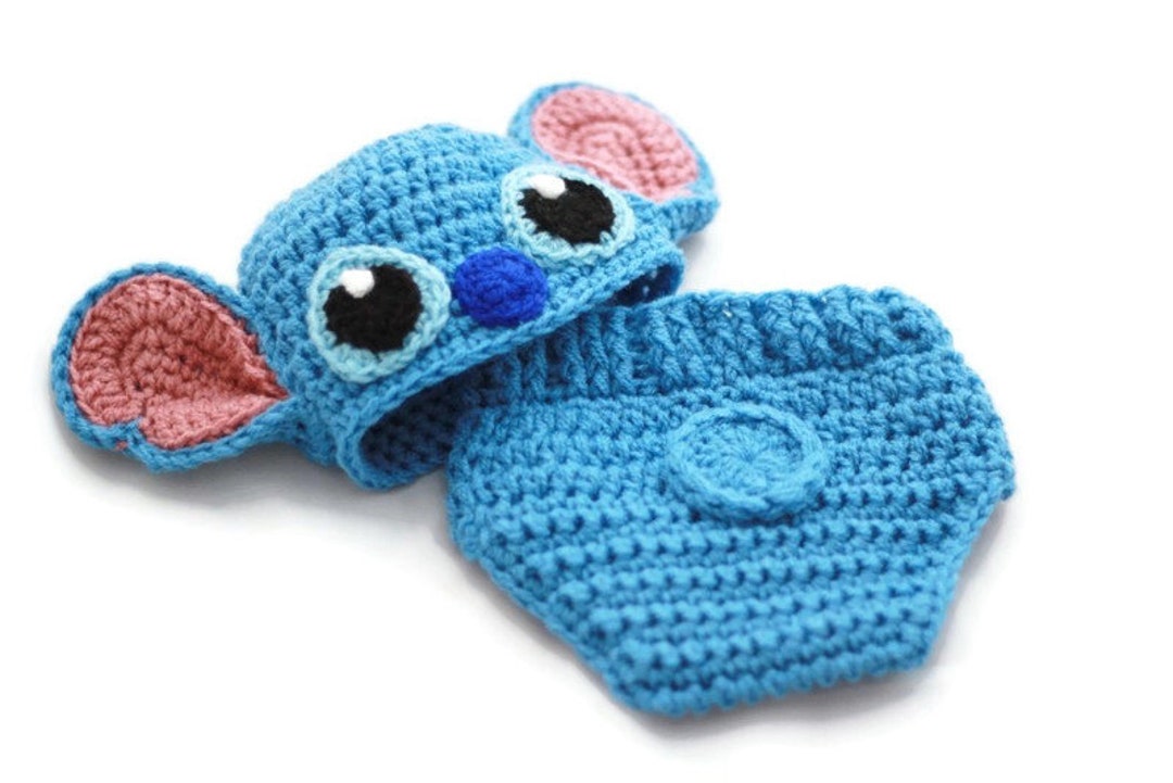 Disfraz de bebé de crochet inspirado en Lilo y Stitch: atuendo para recién  nacido, accesorio para fotos España