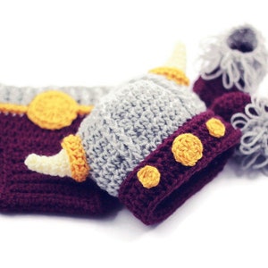 Crochet Baby Viking Costume: Norse Outfit, Photo Prop