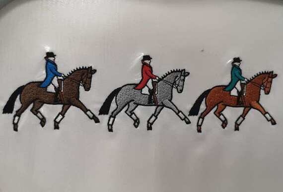 Embroidered Colourful Dressage Riders and Horses Sweatshirt or Hoodie Unisex Clothing Perfect for Christmas Lots of Colours to Choose Etsy UK
