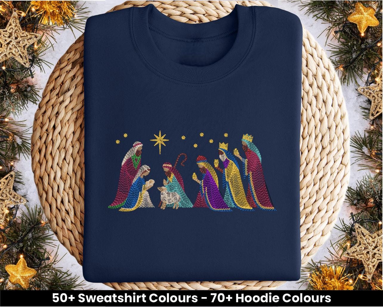 Christmas Nativity Tree Hoodie Christmas Nativity Tree Hoodie