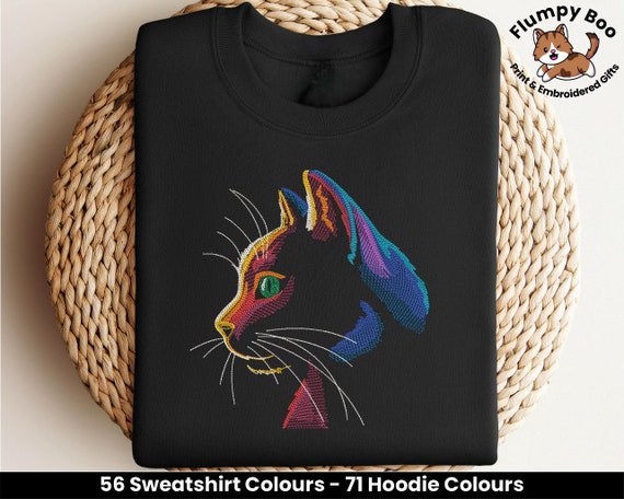 Rainbow cat hoodie deals