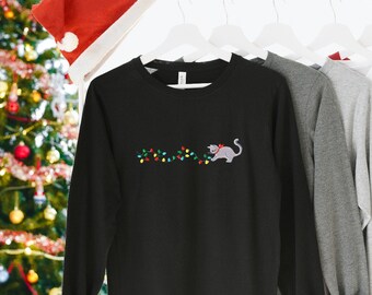 cat christmas jumper womens
