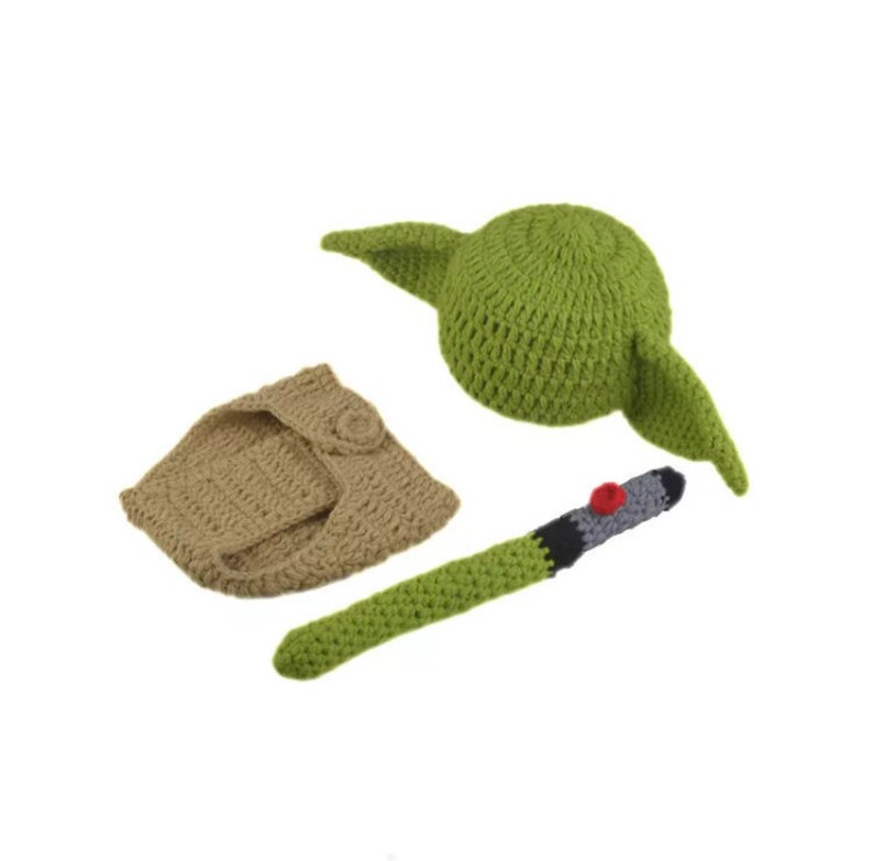 Baby Yoda/grogu Photo Prop/ Crochet Costume for Infant Etsy
