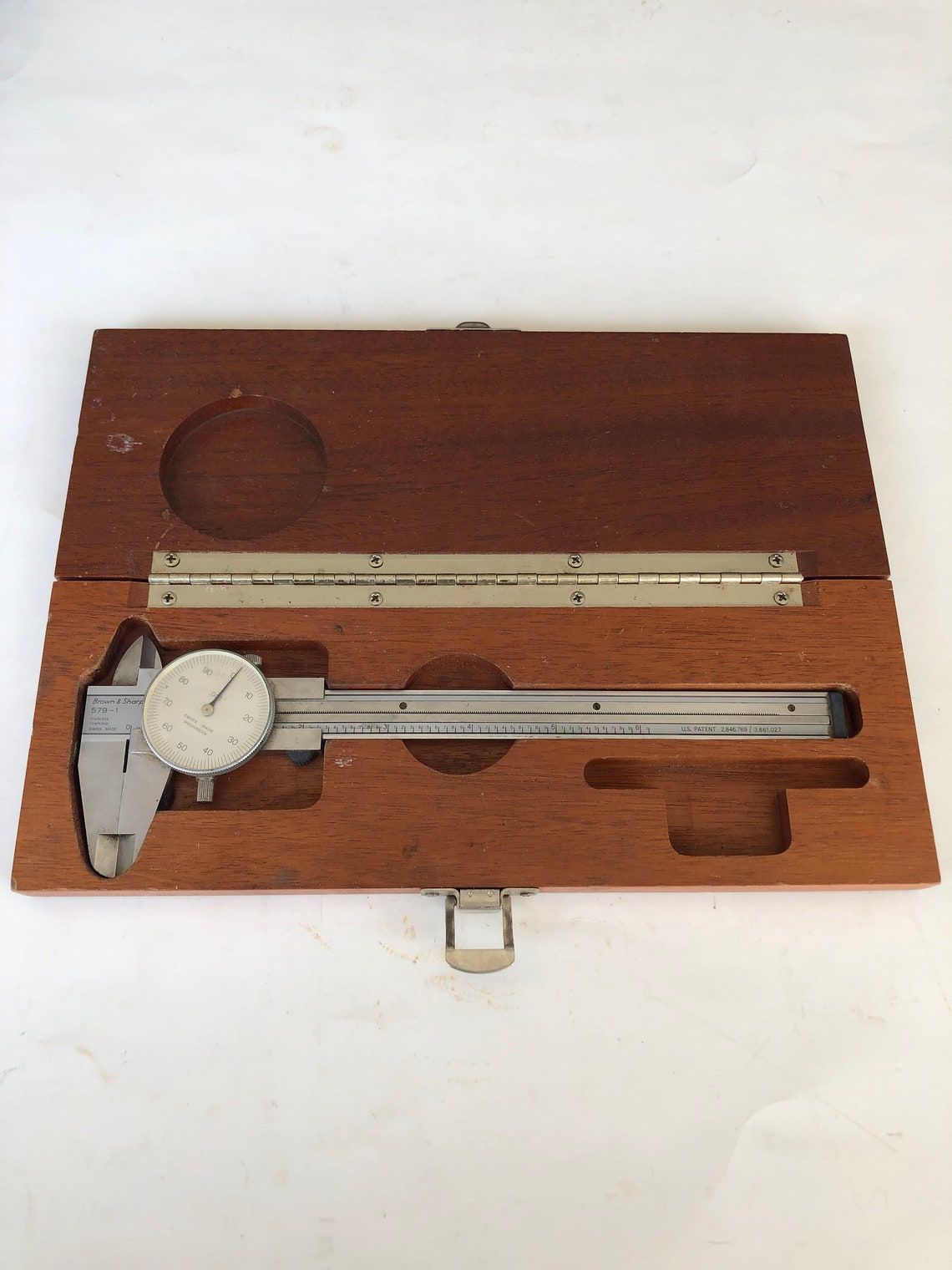 Brown & Sharpe 5791 Dial Caliper W/ Wood Case Swiss Made Etsy