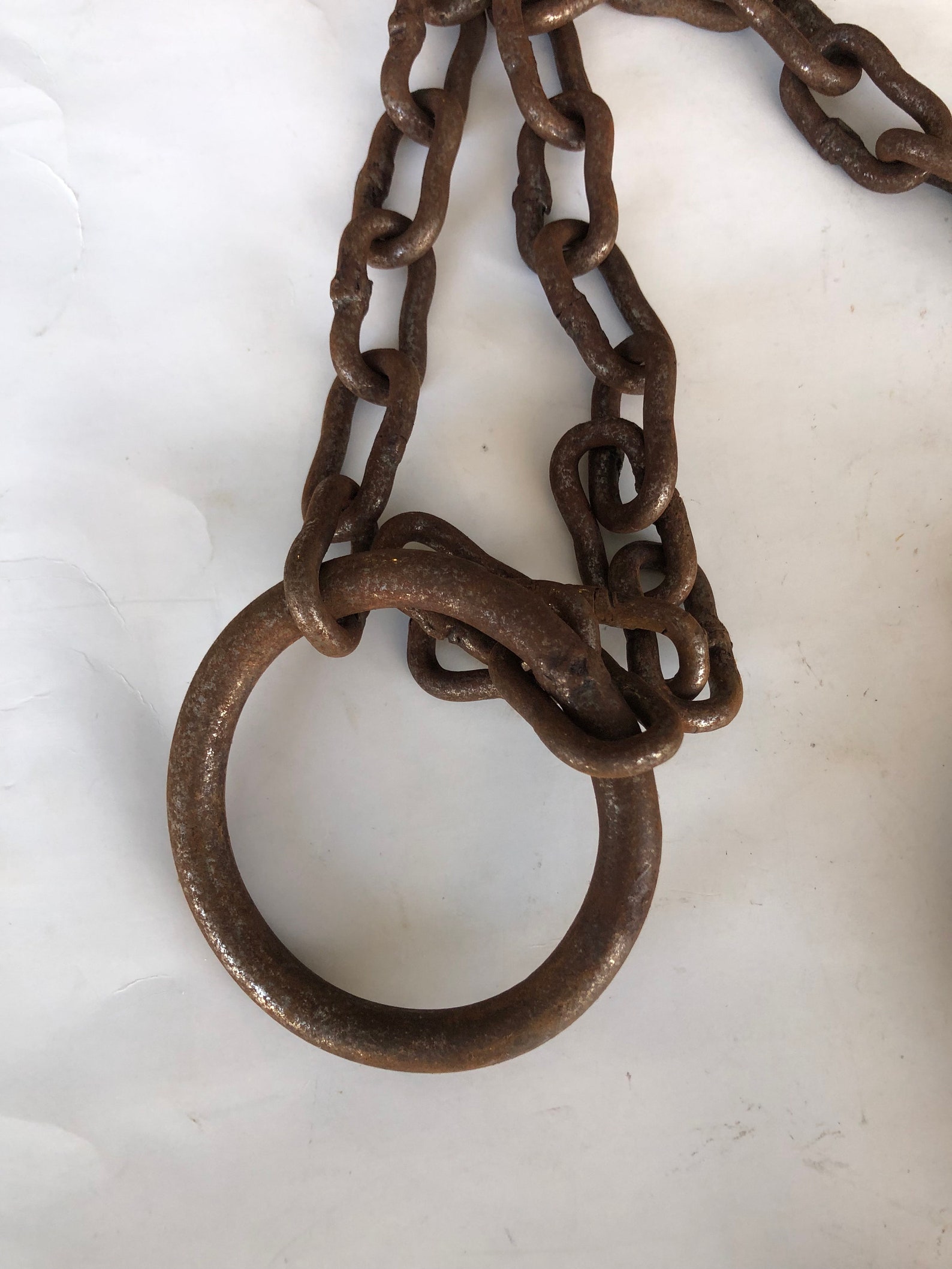 Leg Iron Shackles Rustic Jailer Prison Guard Cast Iron Metal Etsy