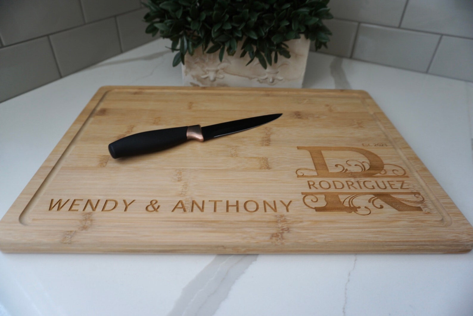 etsy bamboo cutting board