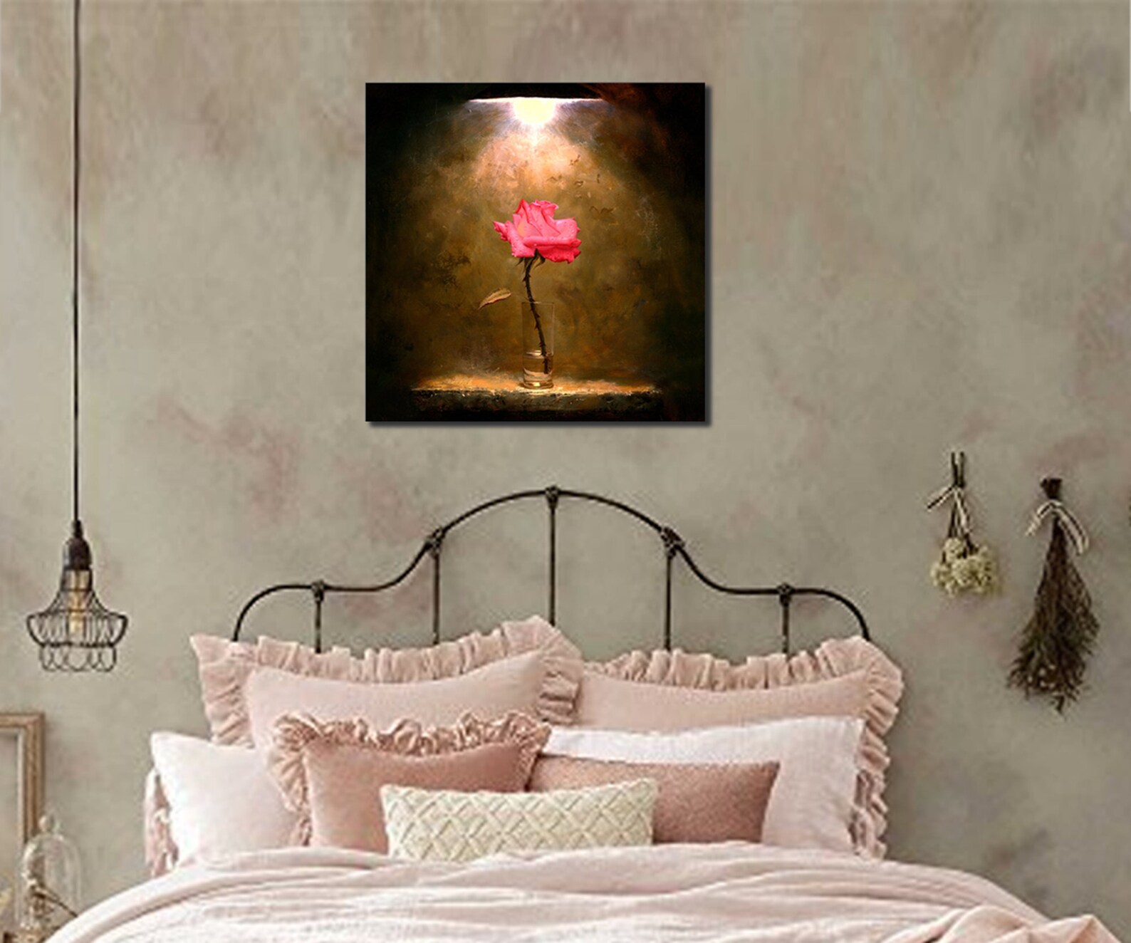 LED Lighted Wall Art Modern Wall Art Led Lamp Canvas Wall Etsy