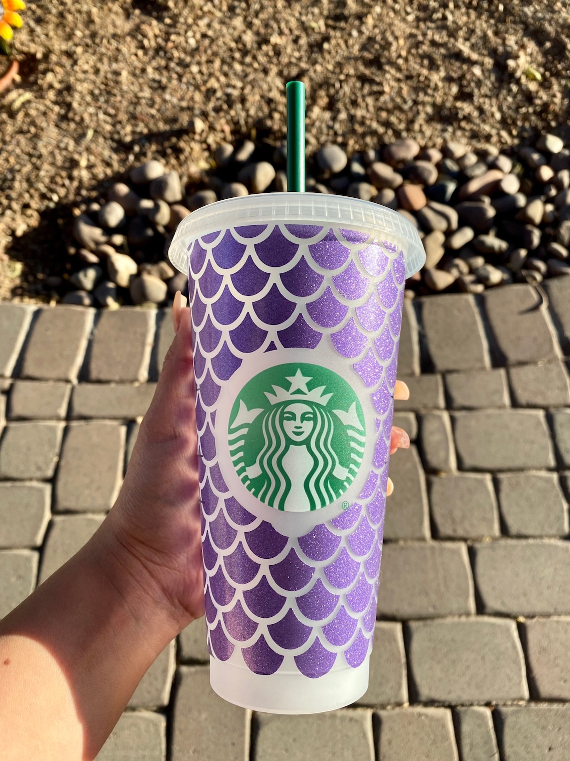 Personalized Starbucks Mermaid Cup With Straw and Lid Etsy