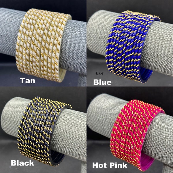 Glass Bangles 12 Pieces Each Color