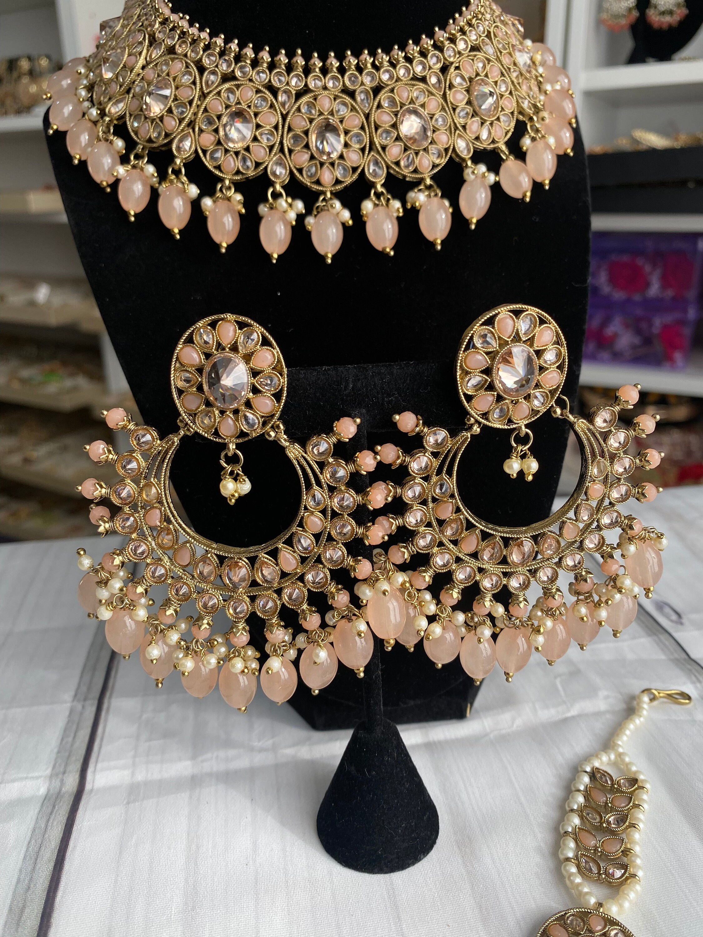 Diamond polki jewellery designs with price deals