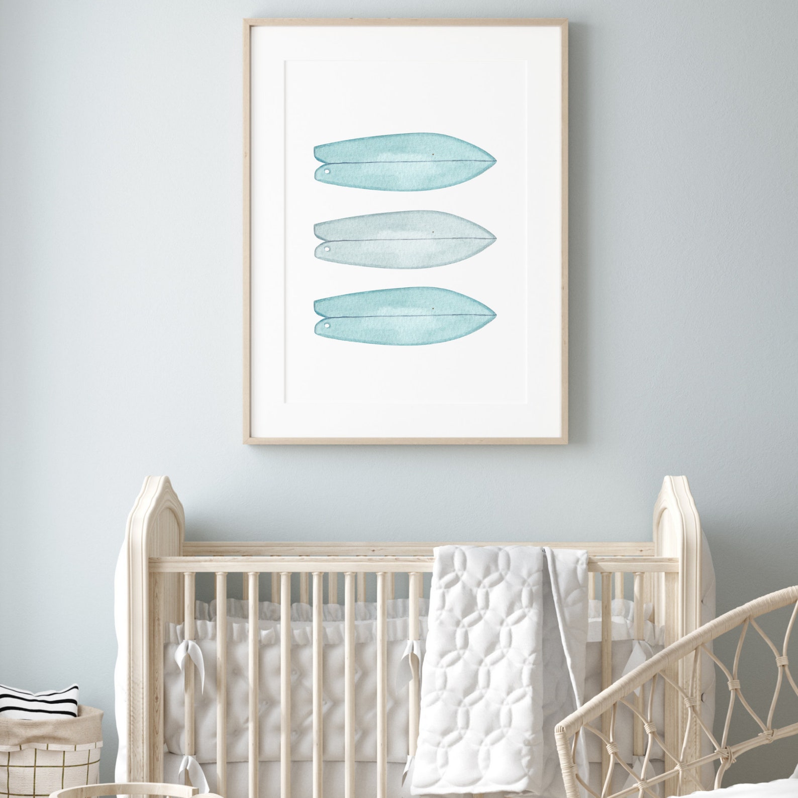 Surfboard Print Download Surf Nursery Decor Beach Nursery Etsy