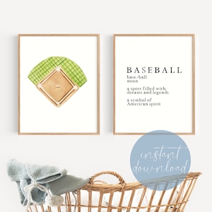 Baseball Wall Art Print Digital Download, Baseball Dictionary Print, Sports Wall Decor, Baseball Decor, Sports Room Decor, Sport Nursery