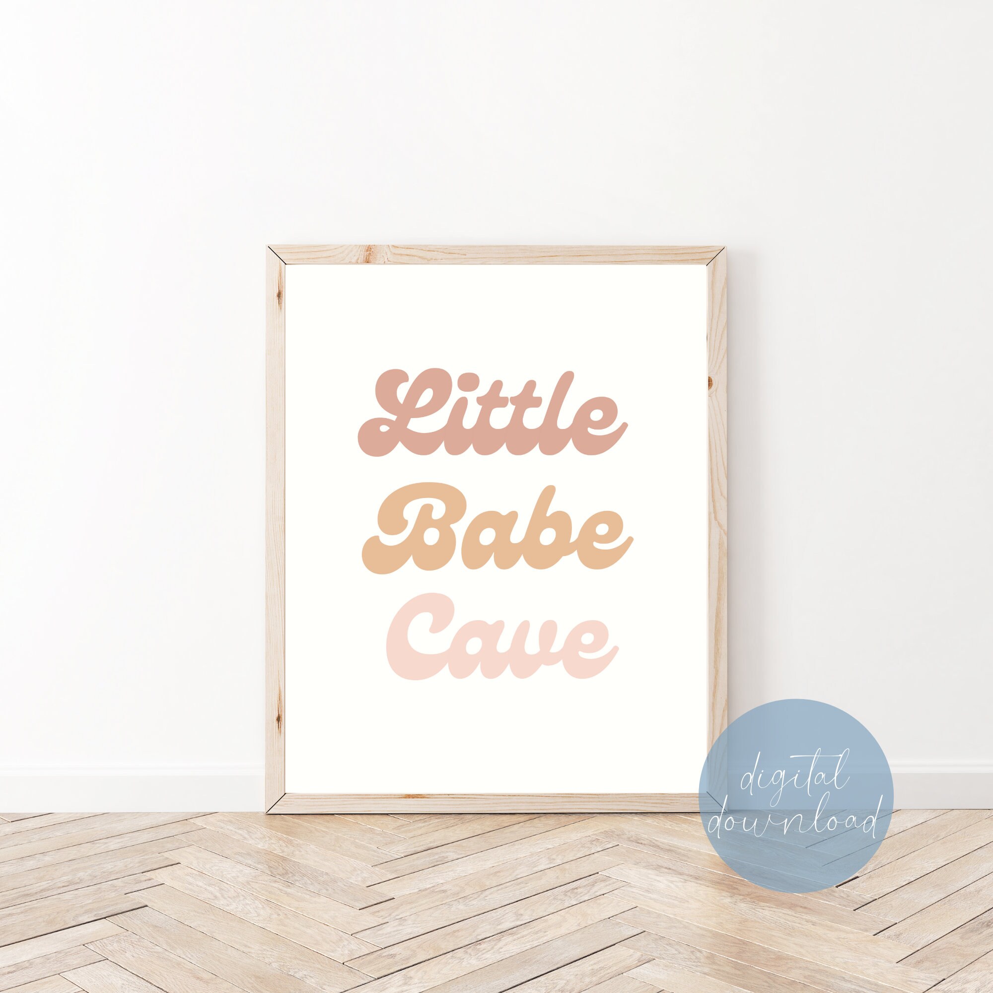 Little Babe Cave Boho Nursery Wall Art | Boho Kids Room | Boho Playroom ...