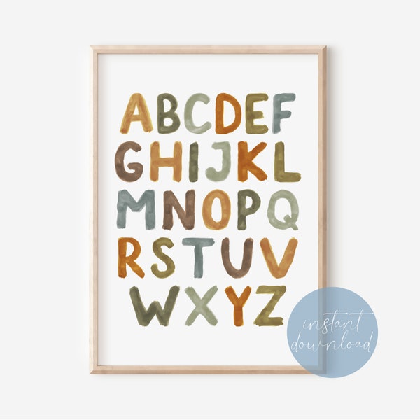 Earth Tone Print - Etsy