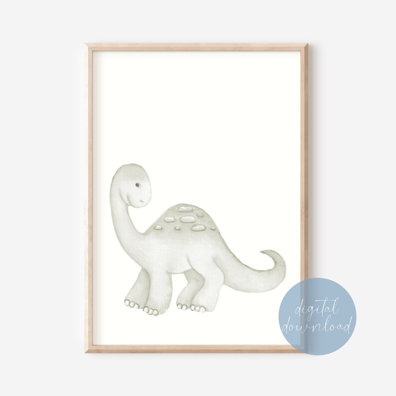 Dinosaur Nursery Wall Art Dinosaur Nursery Decor Dinosaur Etsy
