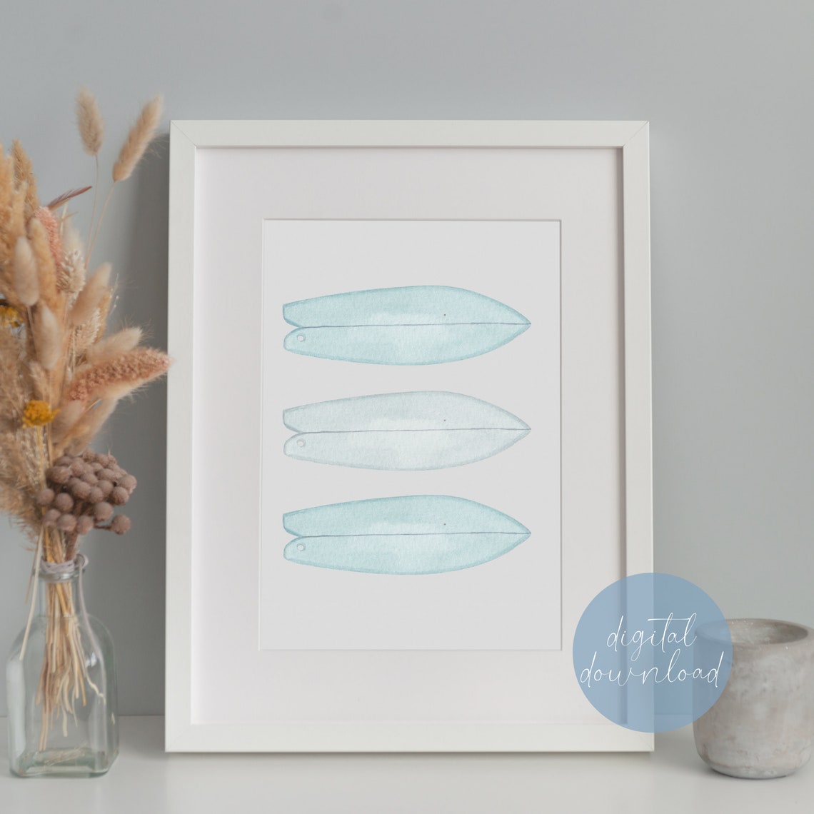 Surfboard Print Download Surf Nursery Decor Beach Nursery Etsy