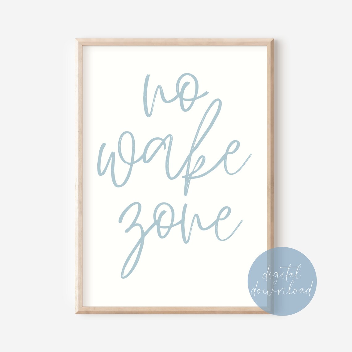 No Wake Zone Wall Art Printable Nursery Wall Prints Nursery - Etsy