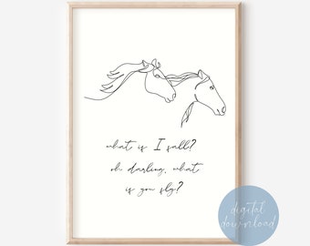 Horse Nursery Decor Instant Digital Download | Horse Kids Room Decor | Horse Decor | Horse Quote Wall Art | Horse Print | Nursery Wall Art