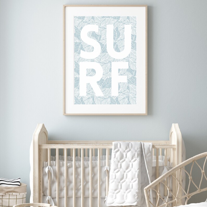 Surf Wall Art Printable Nursery Wall Prints Nursery Decor Etsy