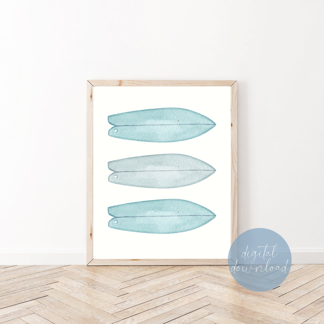 Surfboard Print Download Surf Nursery Decor Beach Nursery Etsy
