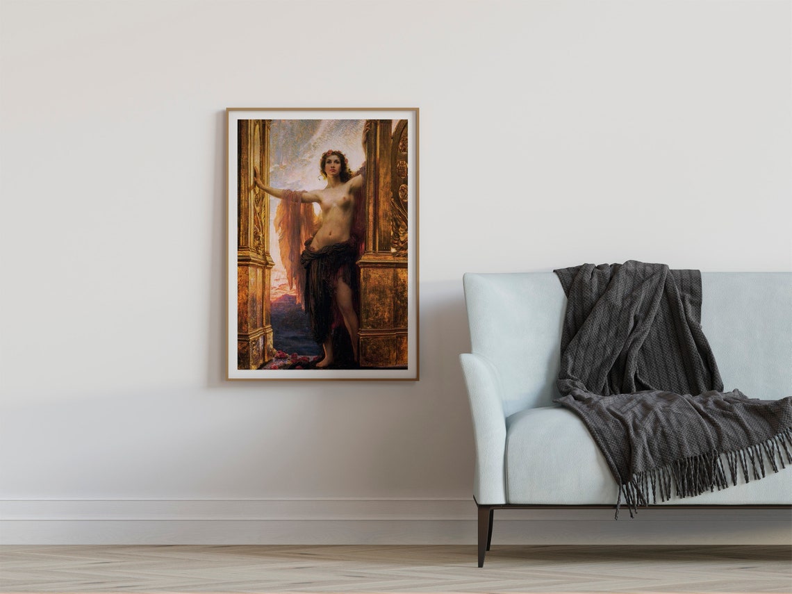 Herbert James Draper The gates of dawn. Preraphaelite art. Etsy