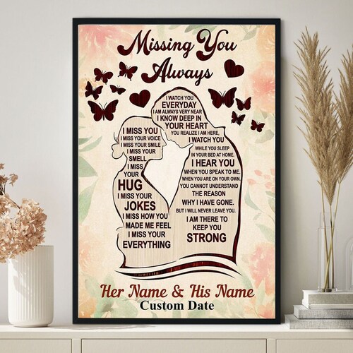 Personalized Memorial Gift for Loss of Husband My Angel Etsy