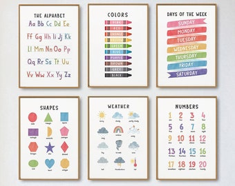 Preschool Wall Art | Etsy