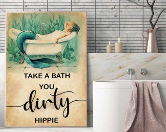Take A Bath Art Etsy