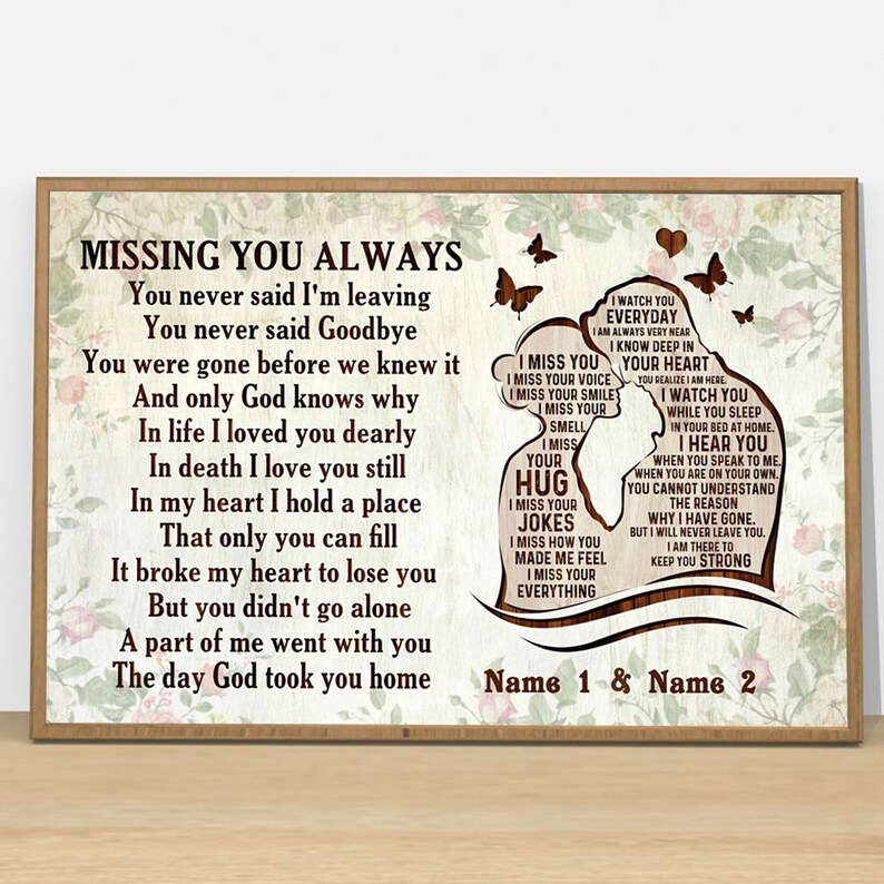 Personalized Memorial Gift for Loss of Husband Sympathy Gift Etsy