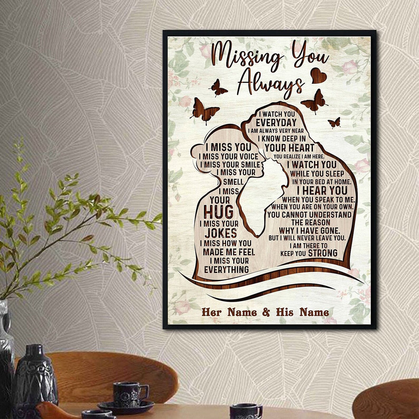 Personalized Memorial Gift for Loss of Husband Missing You Etsy