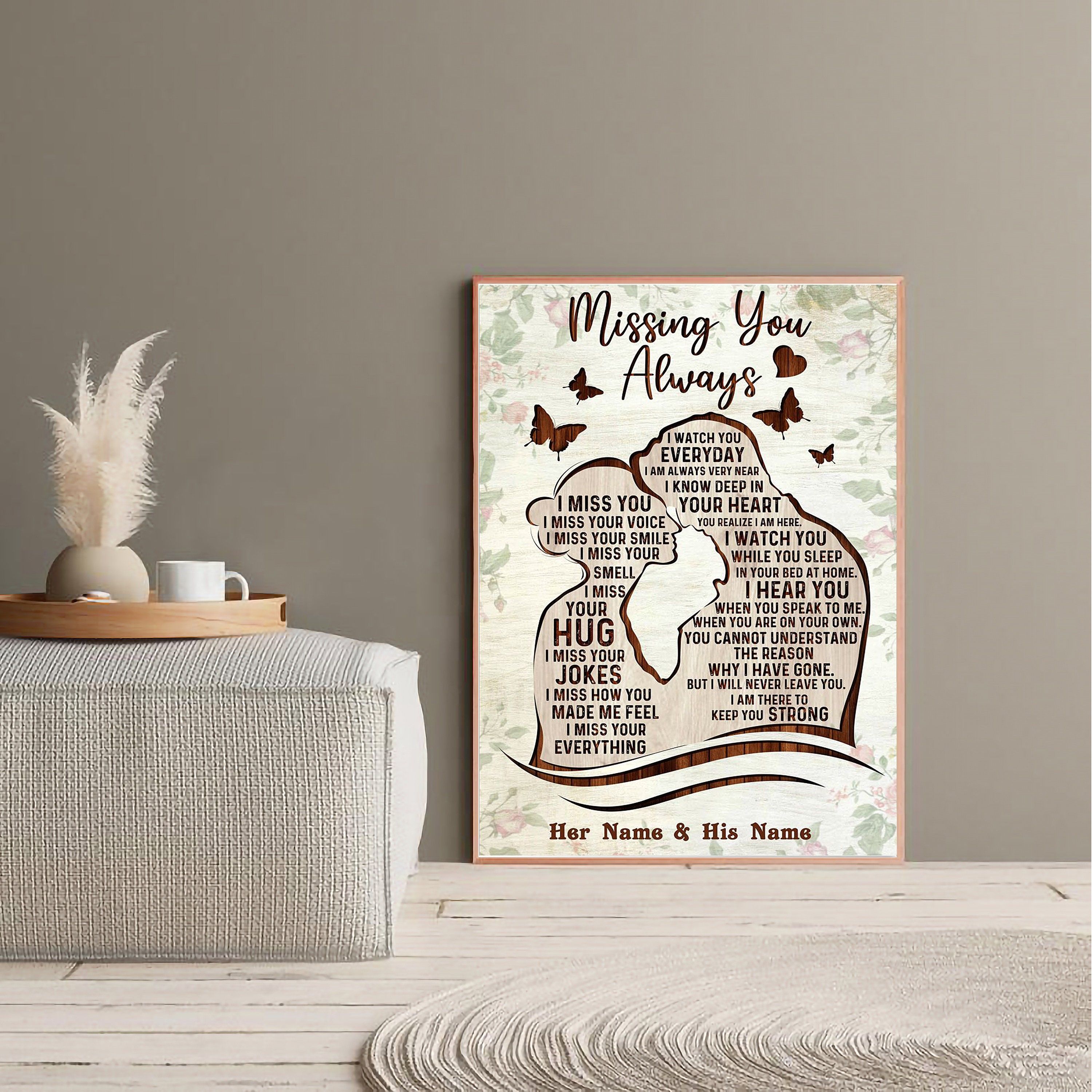 Personalized Memorial Gift For Loss Of Husband Missing You Etsy