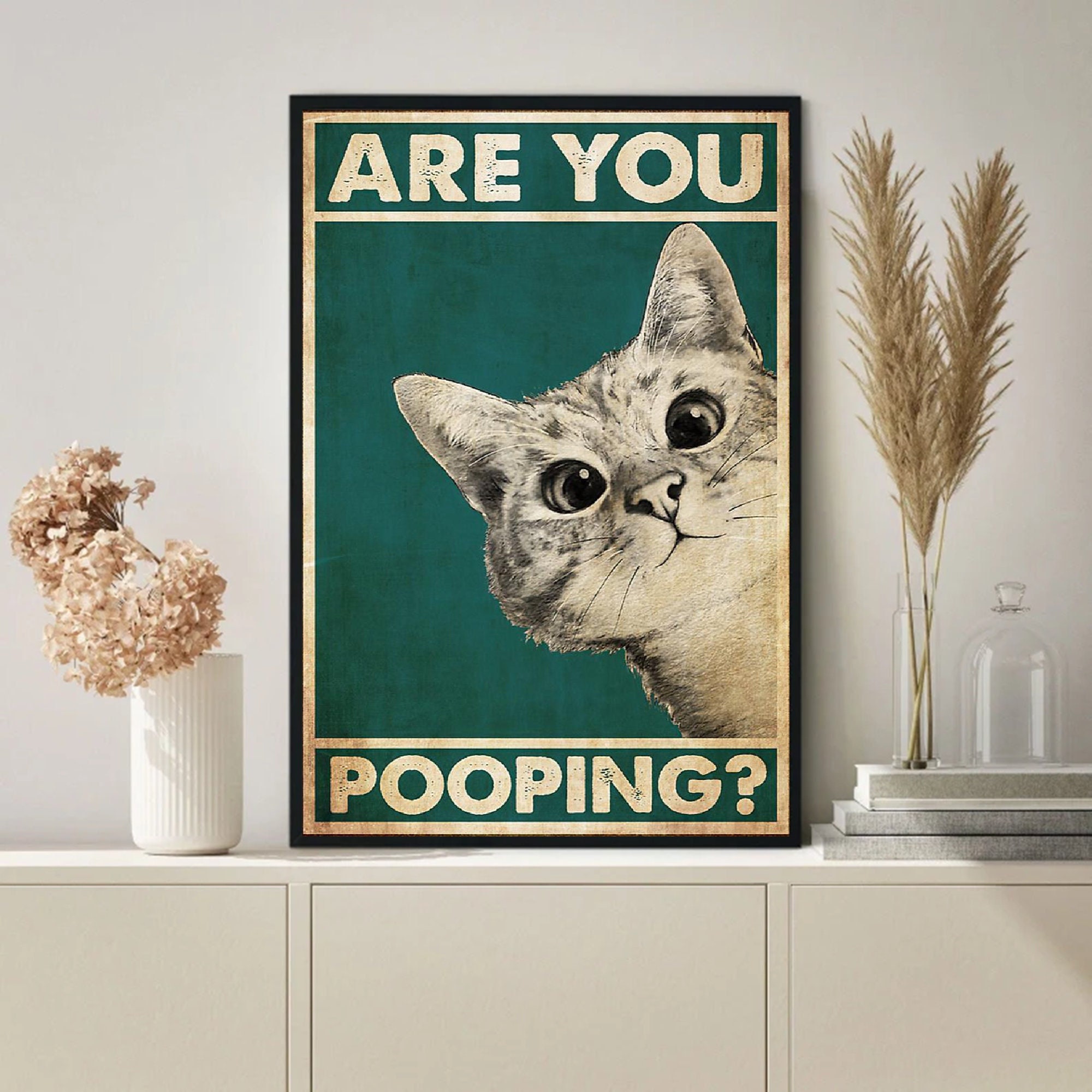 Discover Are You Pooping Poster, Bathroom Poster (Unframed)