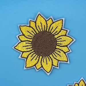 Sunflower Iron-On Patch - choice of 2 sizes