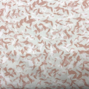 Falling Petals Fabric, Floral Fabric, 100% Cotton, Quilting Fabric, Fabric by the yard, Apparel Fabric, Botanical & Garden, Blush Colored