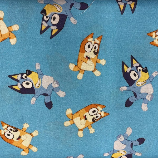 Pups & Dogs Fabric, Cartoon Fabric, 100% Cotton, Quilting Fabric, Fabric by the yard, Apparel Fabric, Children Fabric