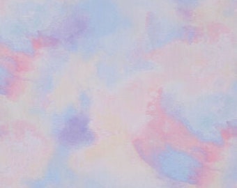 Pastel Tie-Dye Fabric, Blended Fabric, 100% Cotton, Apparel Fabric, Fabric by the yard, Quilting Fabric, Colorful Style