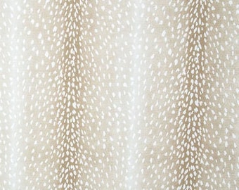 Fawn Print Fabric, Deer-Inspired Fabric, 100% Cotton, Home decor fabric, Fabric by the yard, Upholstery Fabric, Tan & Cream Colored