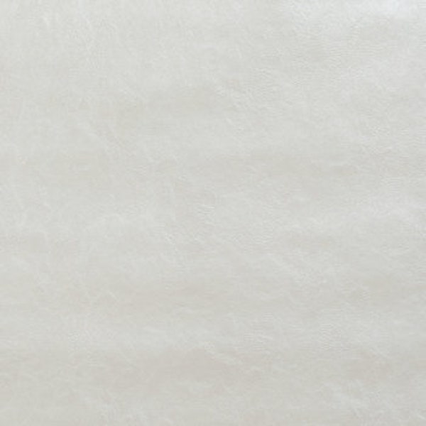 Pearl White Castello Fabric, Faux Leather, 100% Polyurethane, Home Decor Fabric, Fabric by the yard, Felt-Like Back & Vinyl-Like Crackle