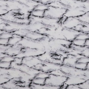 Marble Minky Fabric, Fleece Fabric, 100% Polyester, Blankets Fabric, Single-Sided, Fabric by the yard, Accessories Fabric, Gray & Black