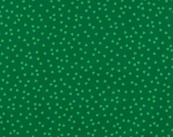 Small Shamrocks Fabric, St. Patrick's Fabric, 100% Cotton, Crafts Fabric, Fabric by the yard, Home Accents Fabric, Seasonal & Holiday