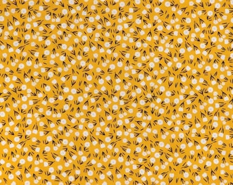 Farm Floral Ditzy Cotton Calico Fabric, Botanical Print, Quilting, Home Accents, Fabric by the yard