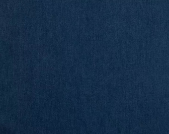 Medium Wash Denim Fabric, Apparel & Home Accents, Cotton Spandex Blend, By the yard