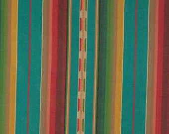 Serape Homespun Cotton Calico Fabric, Southwestern Print, Quilting, Home Accents, By The Yard