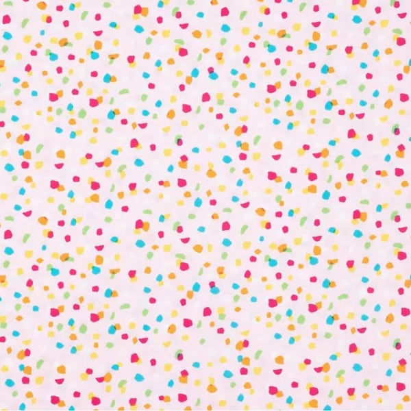 Terrazzo Confetti Fabric, Dots Fabric, 100% Cotton, Apparel Fabric, Fabric by the yard, Accessories Fabric, Mosaic Style, Colorful Fabric